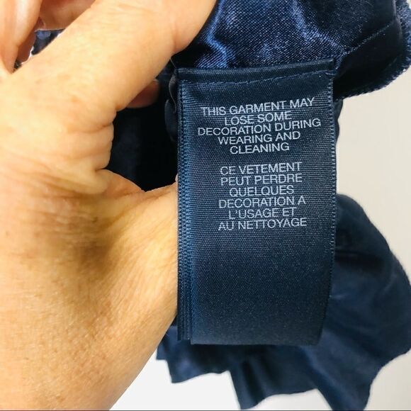 Tommy Hilfiger Navy Blue Sequins Strapless Dress - Picture 6 of 10